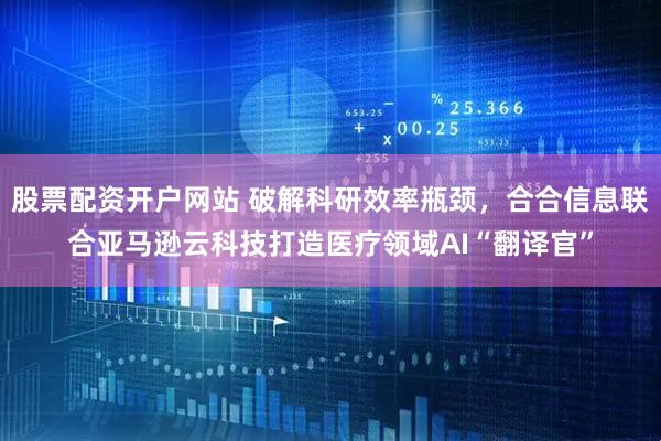 股票配资开户网站 破解科研效率瓶颈，合合信息联合亚马逊云科技打造医疗领域AI“翻译官”